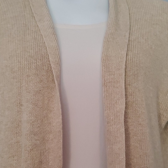 Oatmeal Long Cardigan - Picture 2 of 3